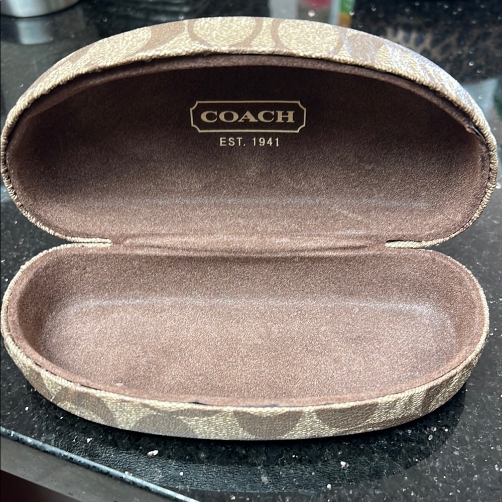 Coach Brown Eyeglass Case